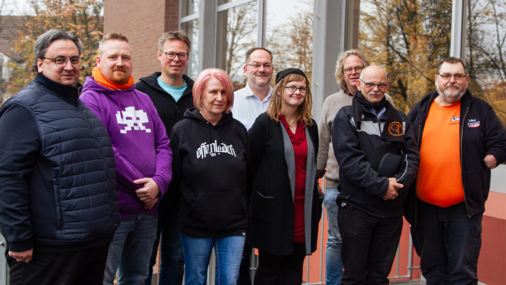 Hier sieht man den neuen Landesvorstand, der auf dem Parteitag gewählt wurde.