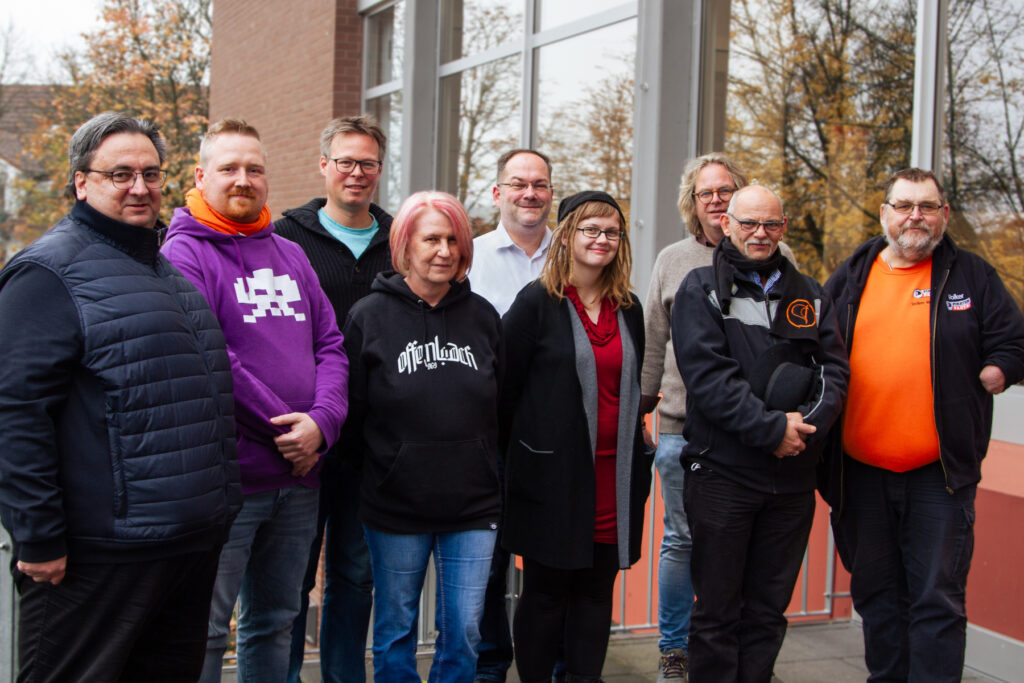 Hier sieht man den neuen Landesvorstand, der auf dem Parteitag gewählt wurde.